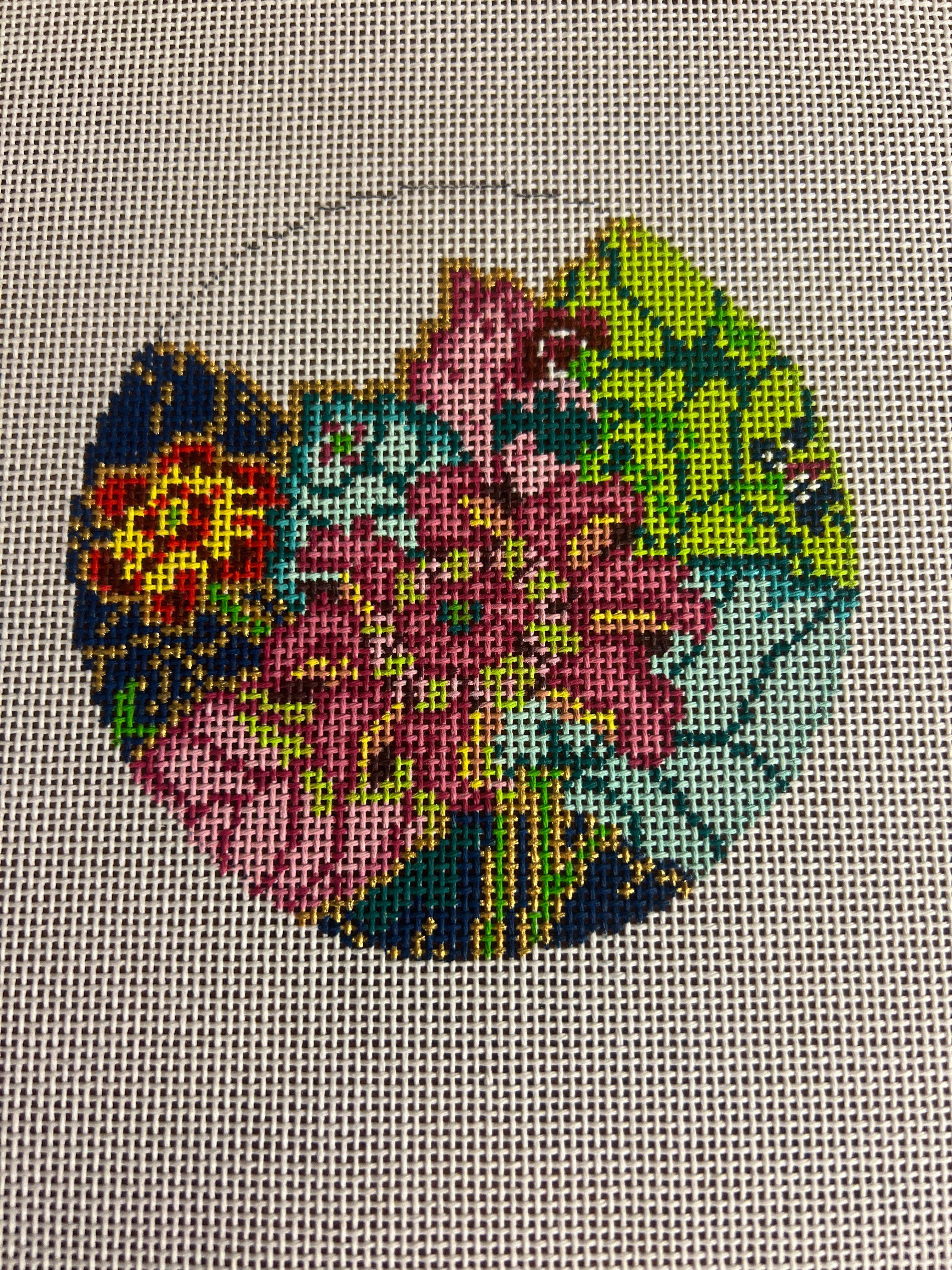 tobacco leaf needlepoint canvas Tobacco Leaf Round – Poppypointe tobacco leaf needlepoint canvas Tobacco Leaf Round – Poppypointe