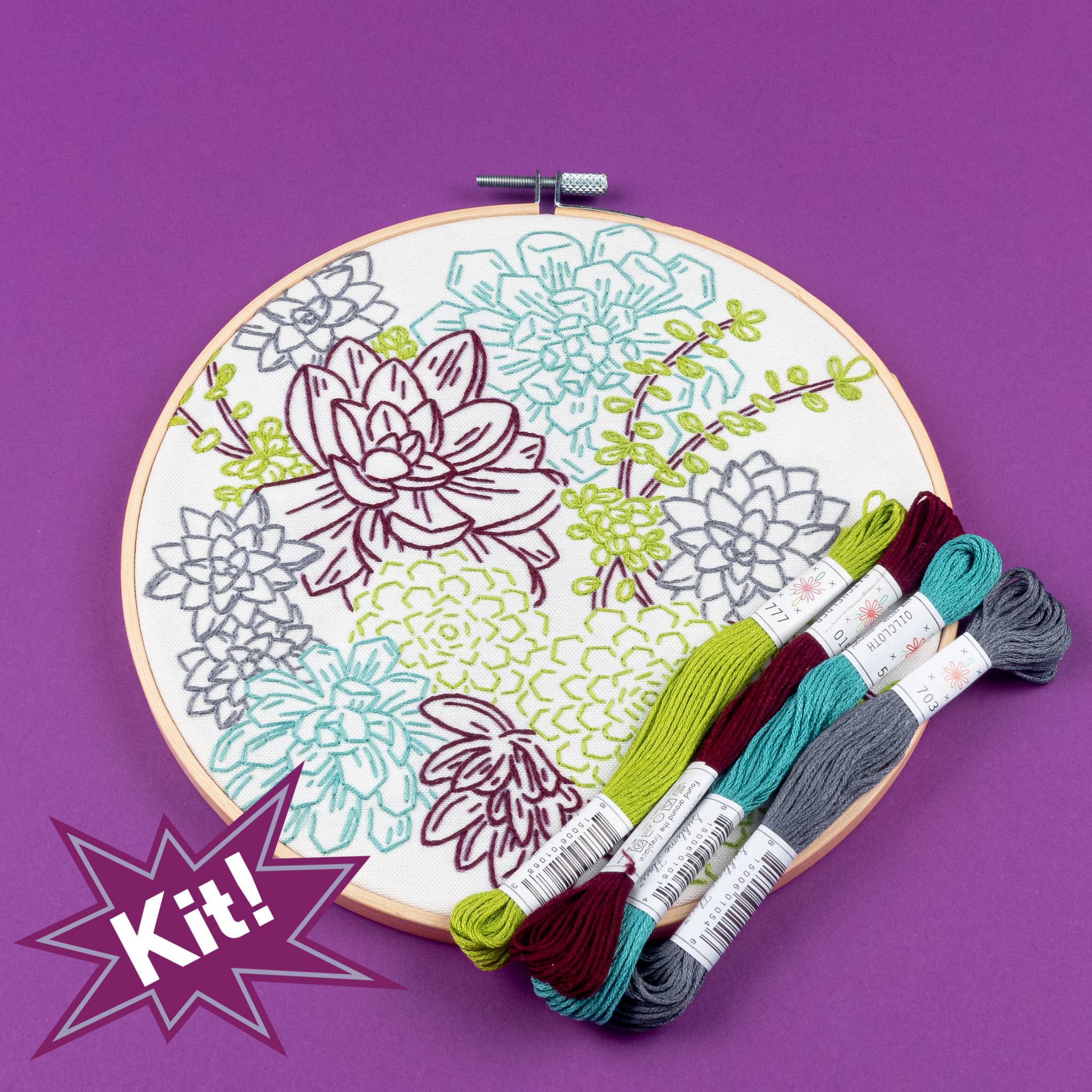 succulents embroidery designs Succulent Garden 8